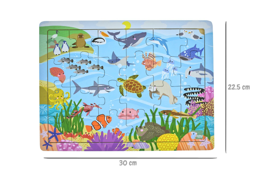 Jigsaw Puzzle - Aussie Sea Animals and Their Names