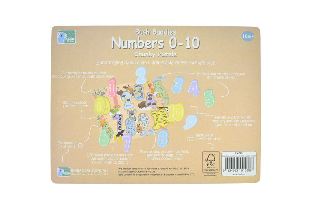 Chunky Puzzle - Bush Buddies Numbers 0-10