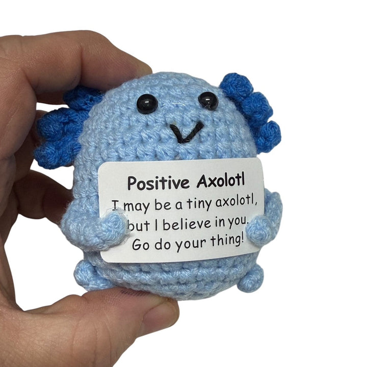 Mini Hand Crochet Plush Support | Axolotl