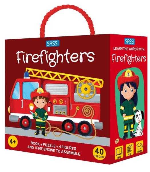 3D Puzzle and Book Set - Firefighters