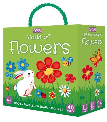 3D Puzzle and Book Set - World of Flowers