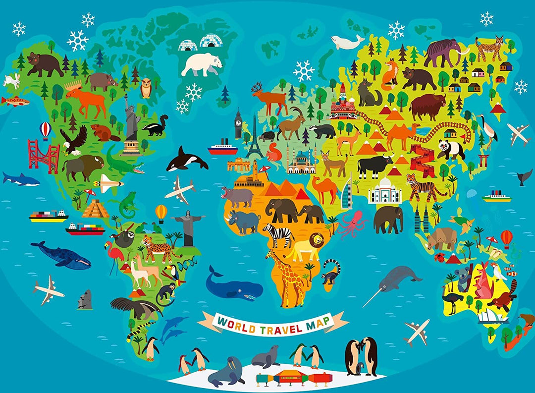 Animal World Map 7+