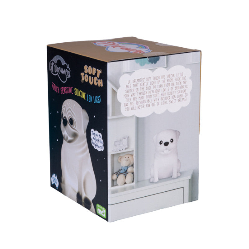 Silicone Touch LED Lamp - Pug
