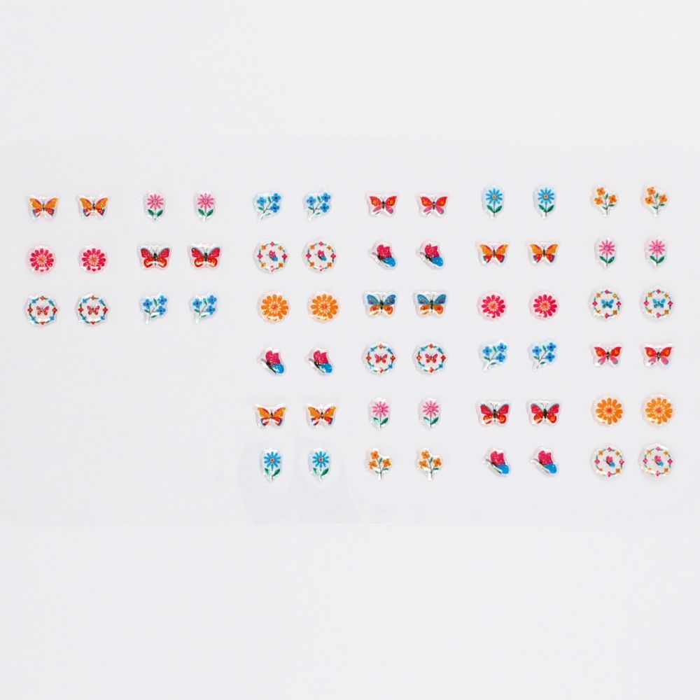 Rex London Stick on Earrings – Floral Flutter