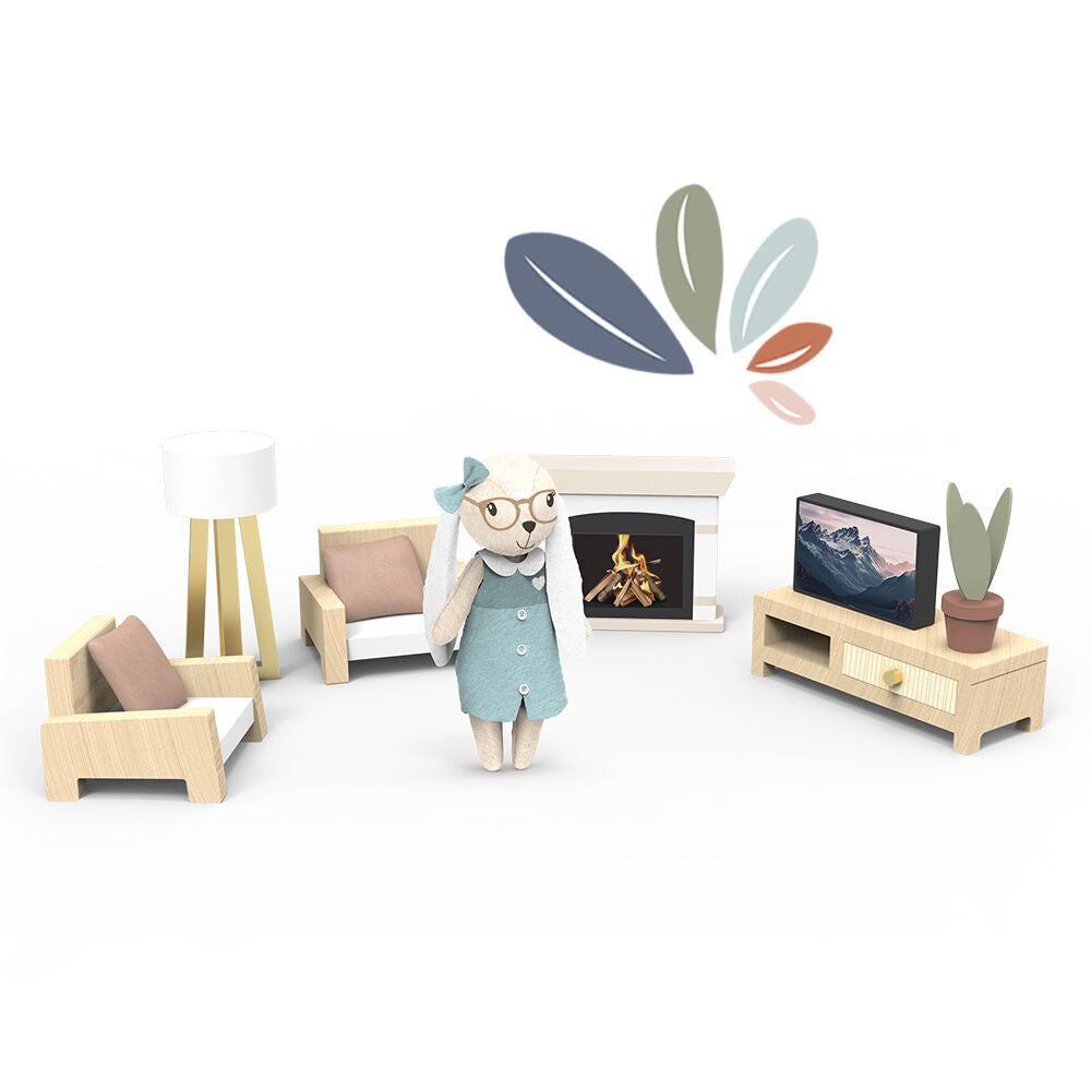 Doll House Living Room + 1 Character