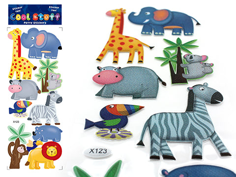 Puffy Stickers - Jungle