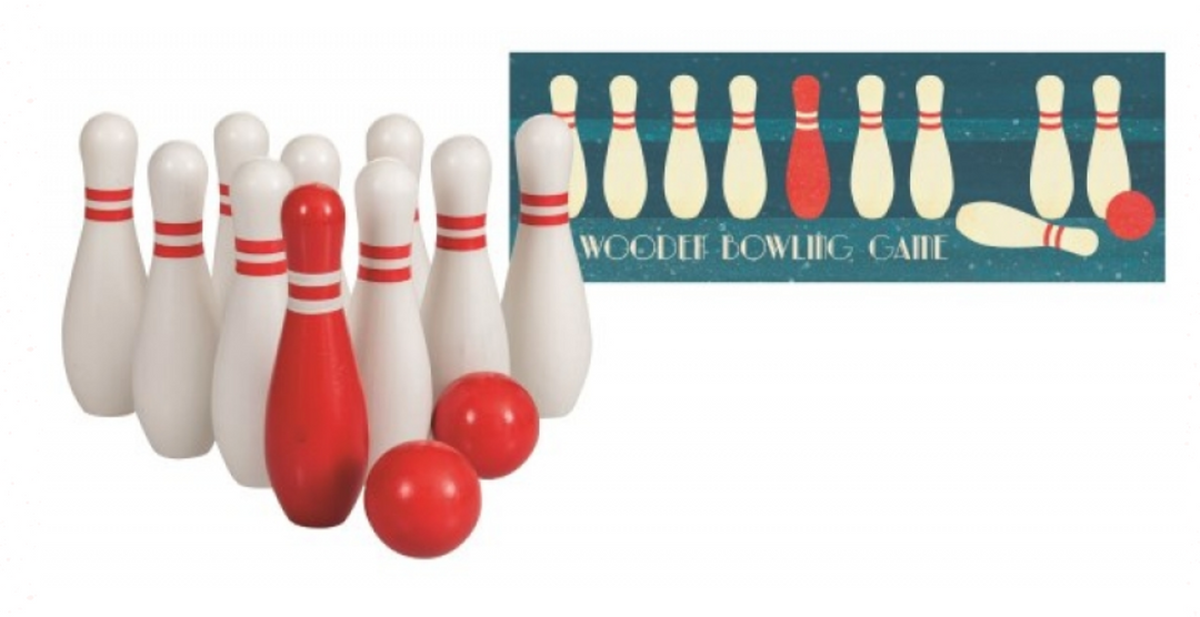 Wooden Bowling Set