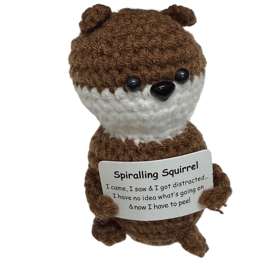 Mini Hand Crochet Plush Support | Squirrel