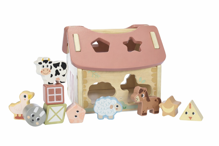 Shape Sorter | Wooden Farm House