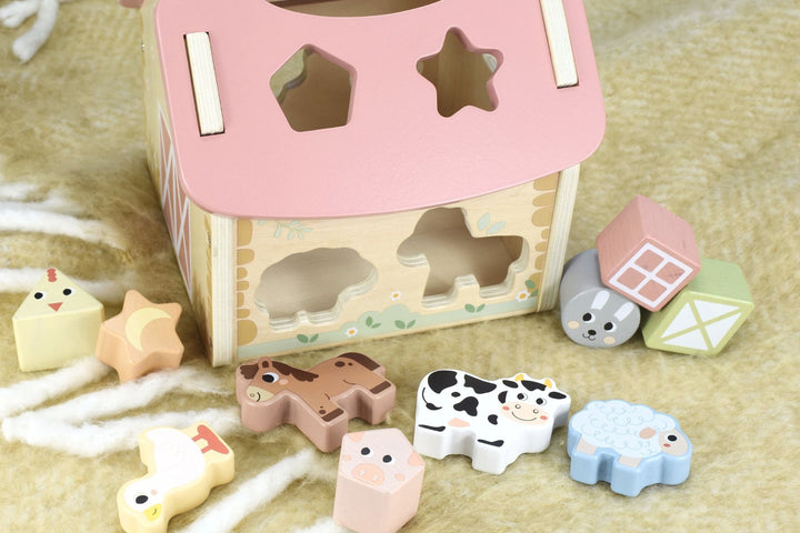 Shape Sorter | Wooden Farm House