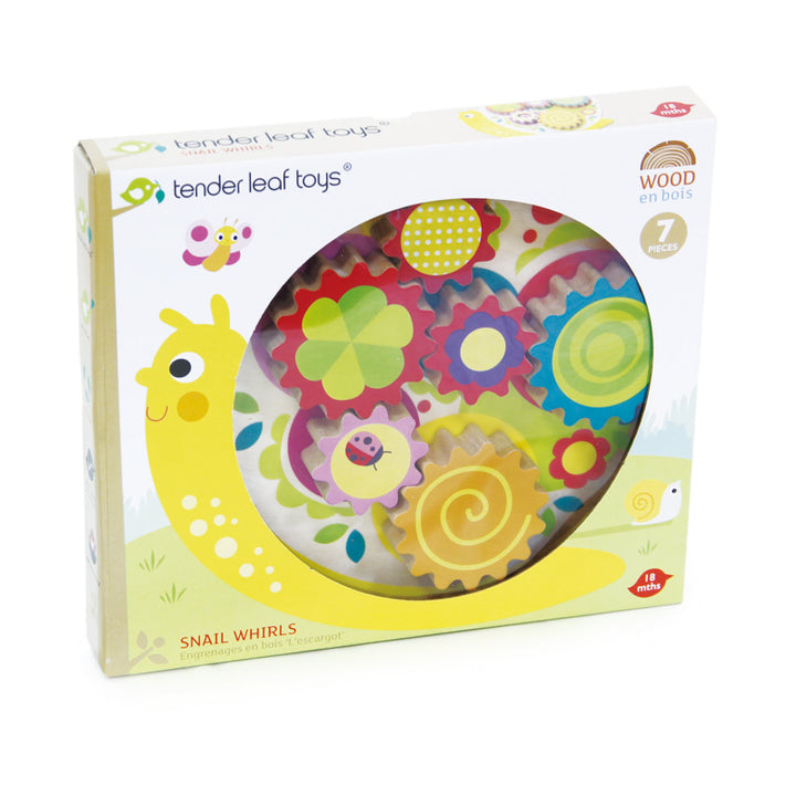 Wooden Cogs Puzzle - Snail Whirls