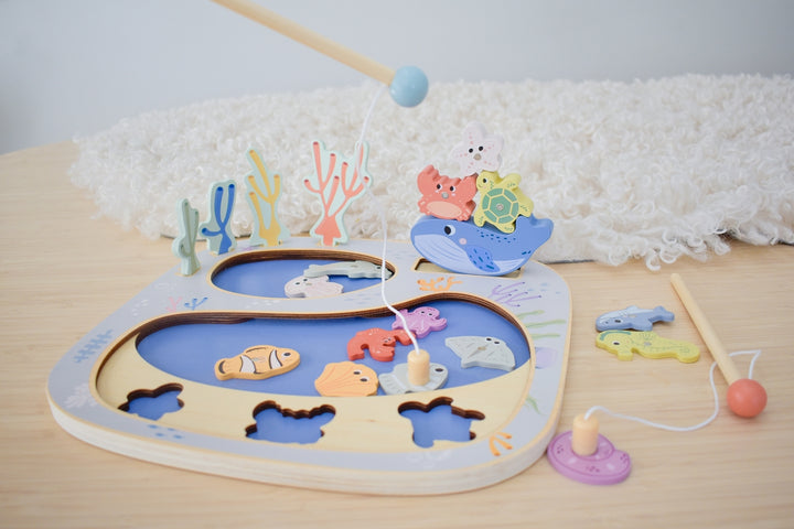 Rockpool Fishing and Balancing Game