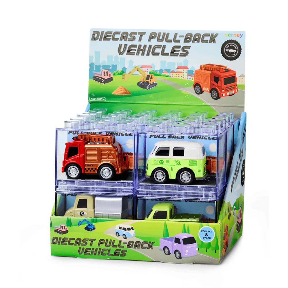 Diecast Pull-Back Vehicles - City Series