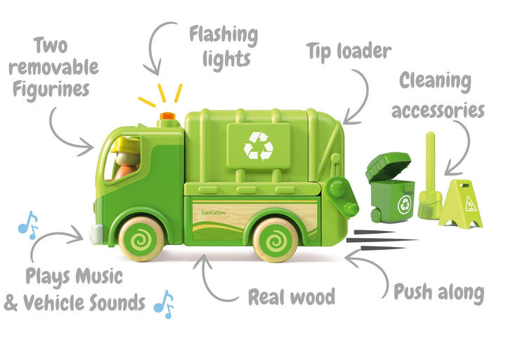Wooden Recycle Truck