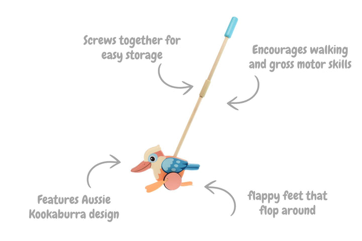 Wooden Push Along | Kookaburra