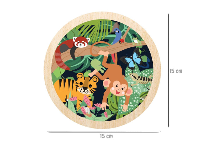 Round Jigsaw Puzzle | 9pc - Wild Buddies