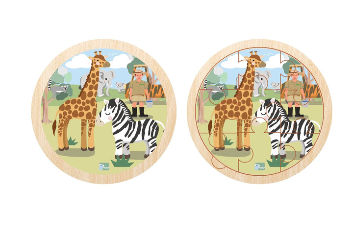 Round Jigsaw Puzzle | 9pc - Wild Buddies