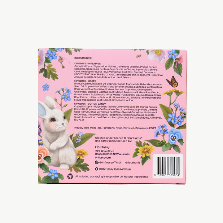 Oh Flossy X Fleur Harris | Garden of Dreams - Natural Lip Gloss Set