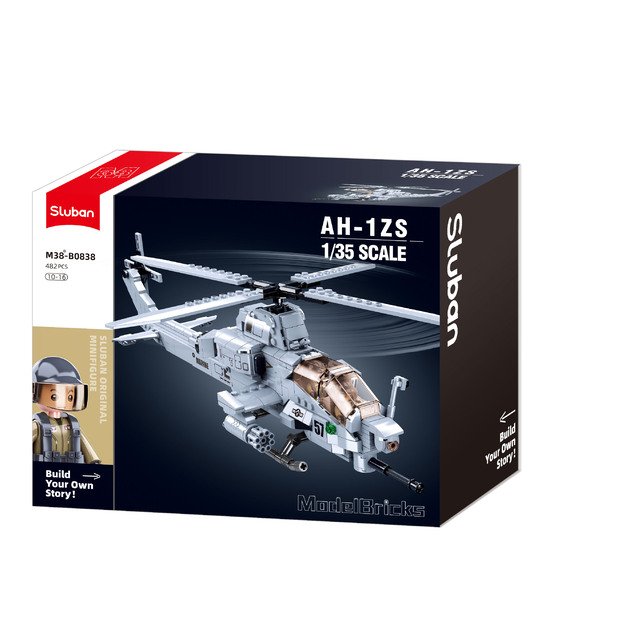 MB AH-1Z Attack Helicopter 482 pcs