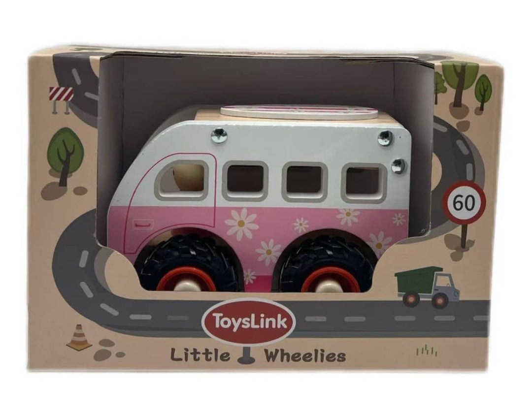 Wooden Vehicle | Pink Kombi