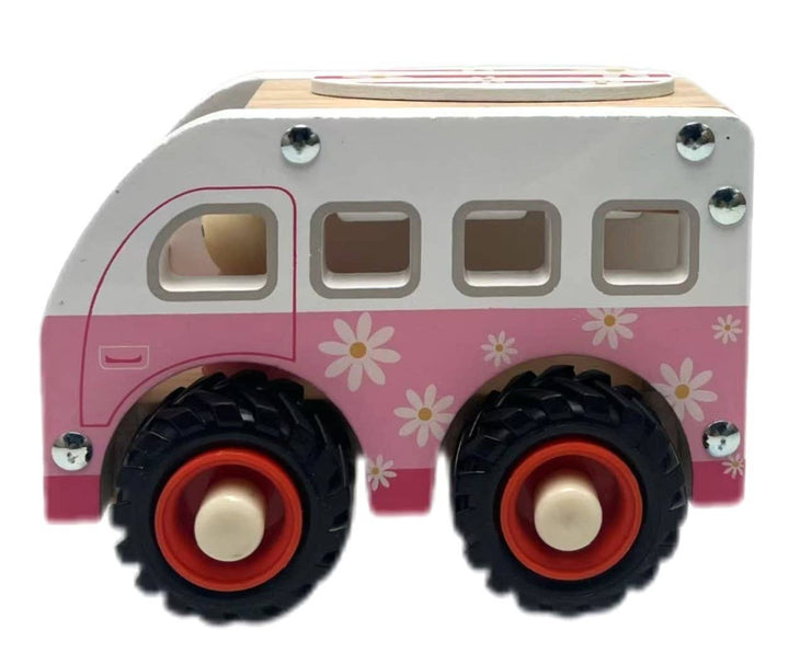 Wooden Vehicle | Pink Kombi