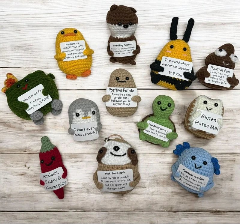 Mini Hand Crochet Plush Support | Bread