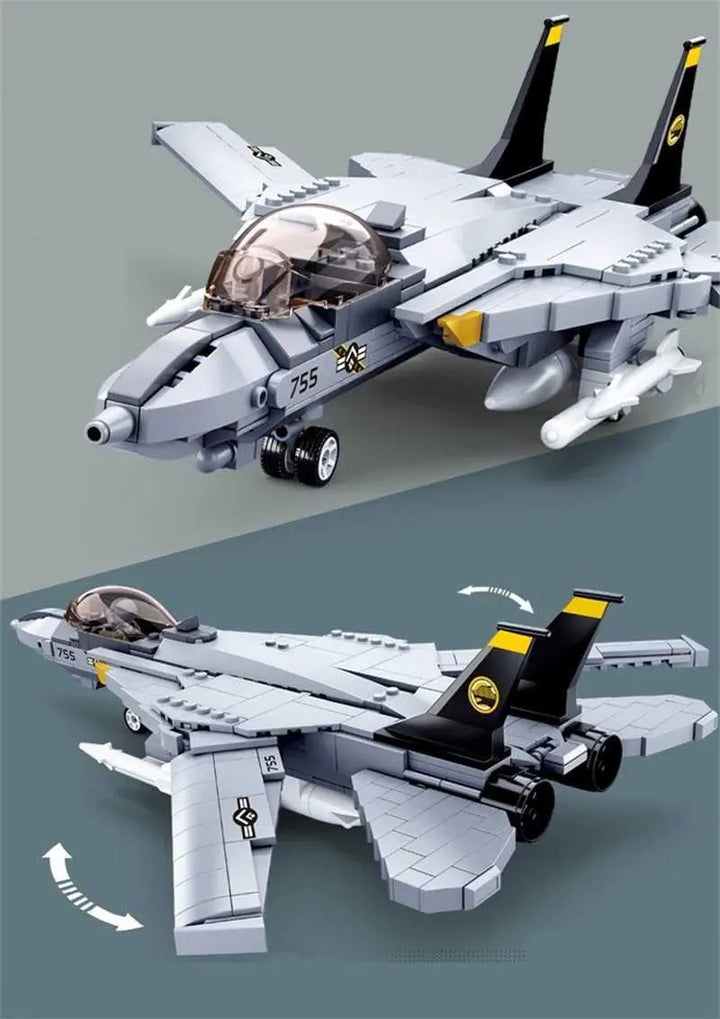 Model Bricks F14 Fighter 404 Pcs