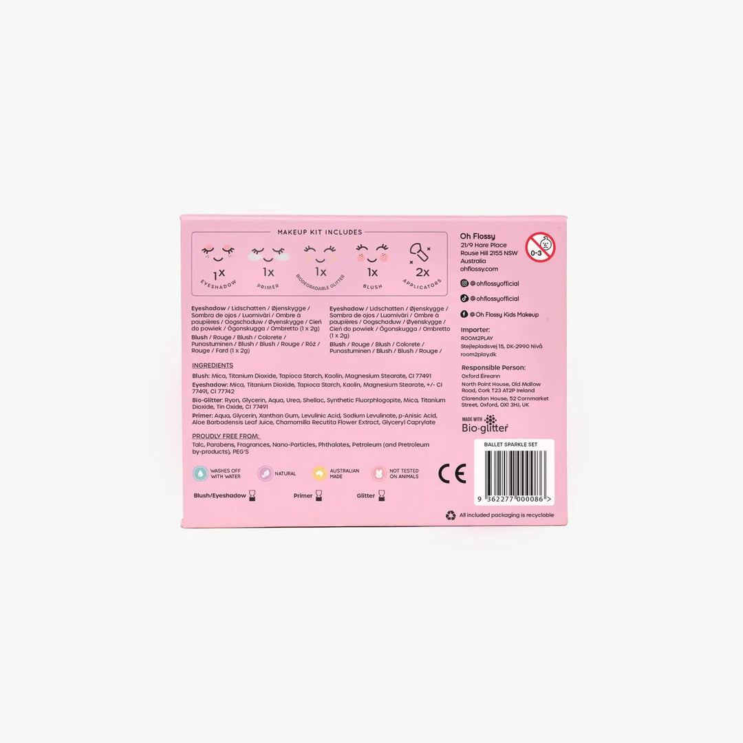 Oh Flossy Makeup & Glitter Set - Ballet Sparkle
