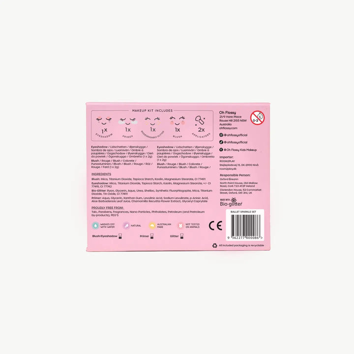 Oh Flossy Makeup & Glitter Set - Ballet Sparkle