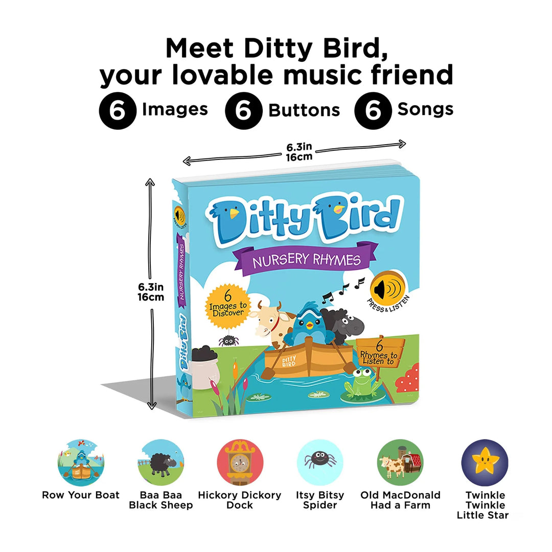 Ditty Bird Sound Book | Nursery Rhymes