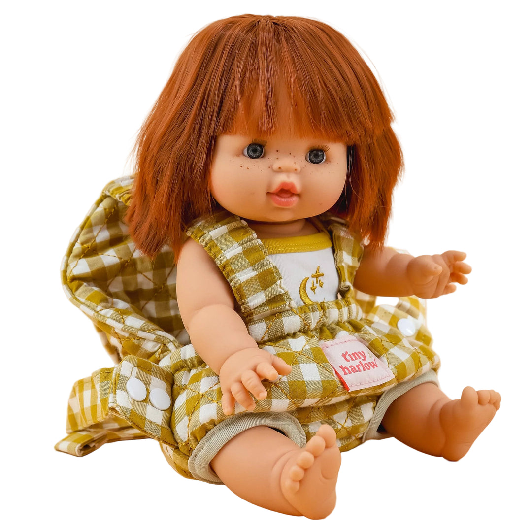 Baby Doll Carrier – Mustard Gingham