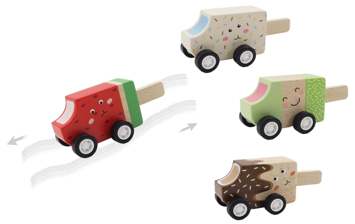 Wooden Pullback | Sweet Icy Treats