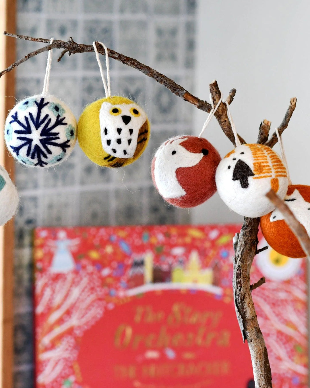 Felt Christmas Bauble Ornament - Snowflake