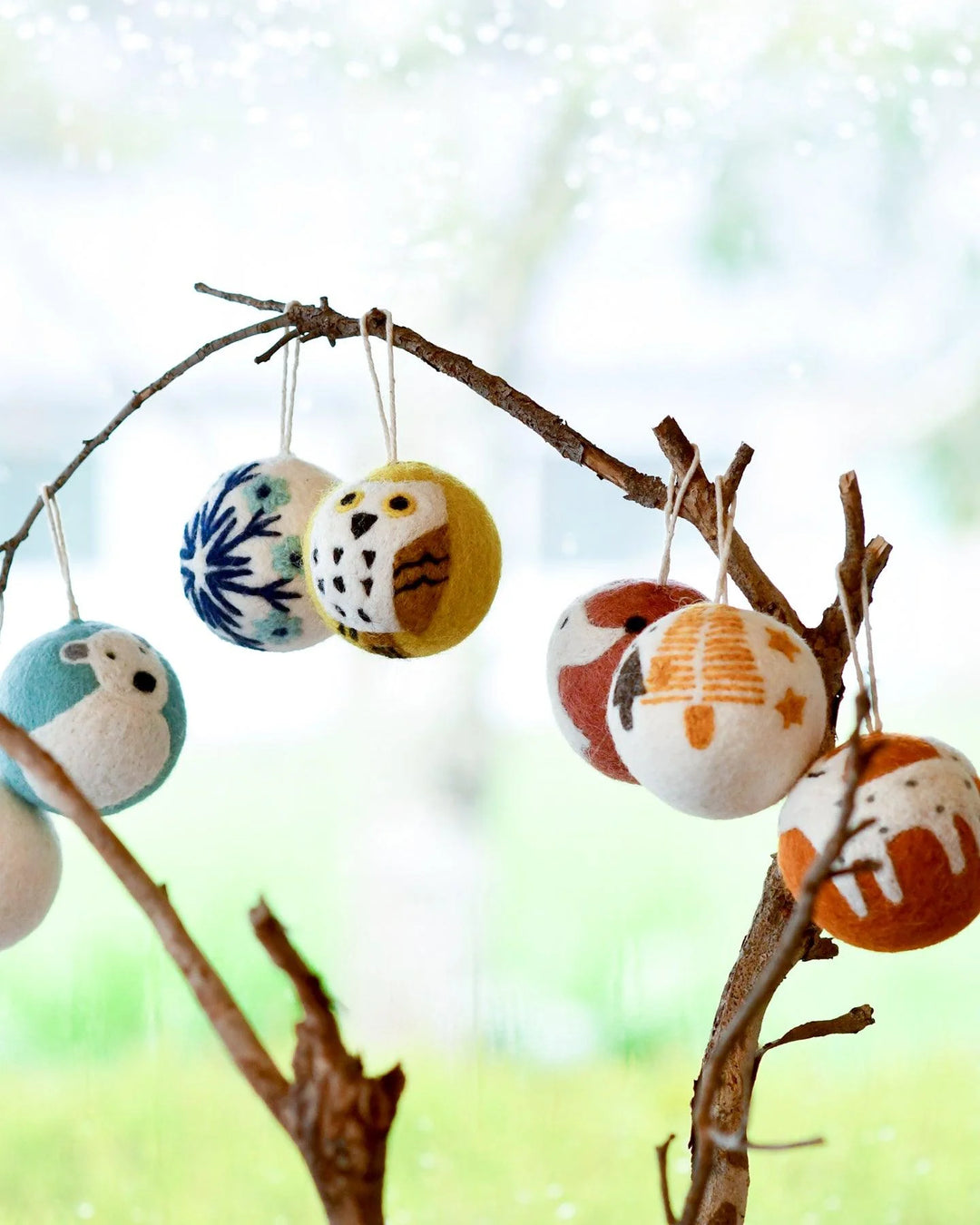 Felt Christmas Bauble Ornament - Snowflake
