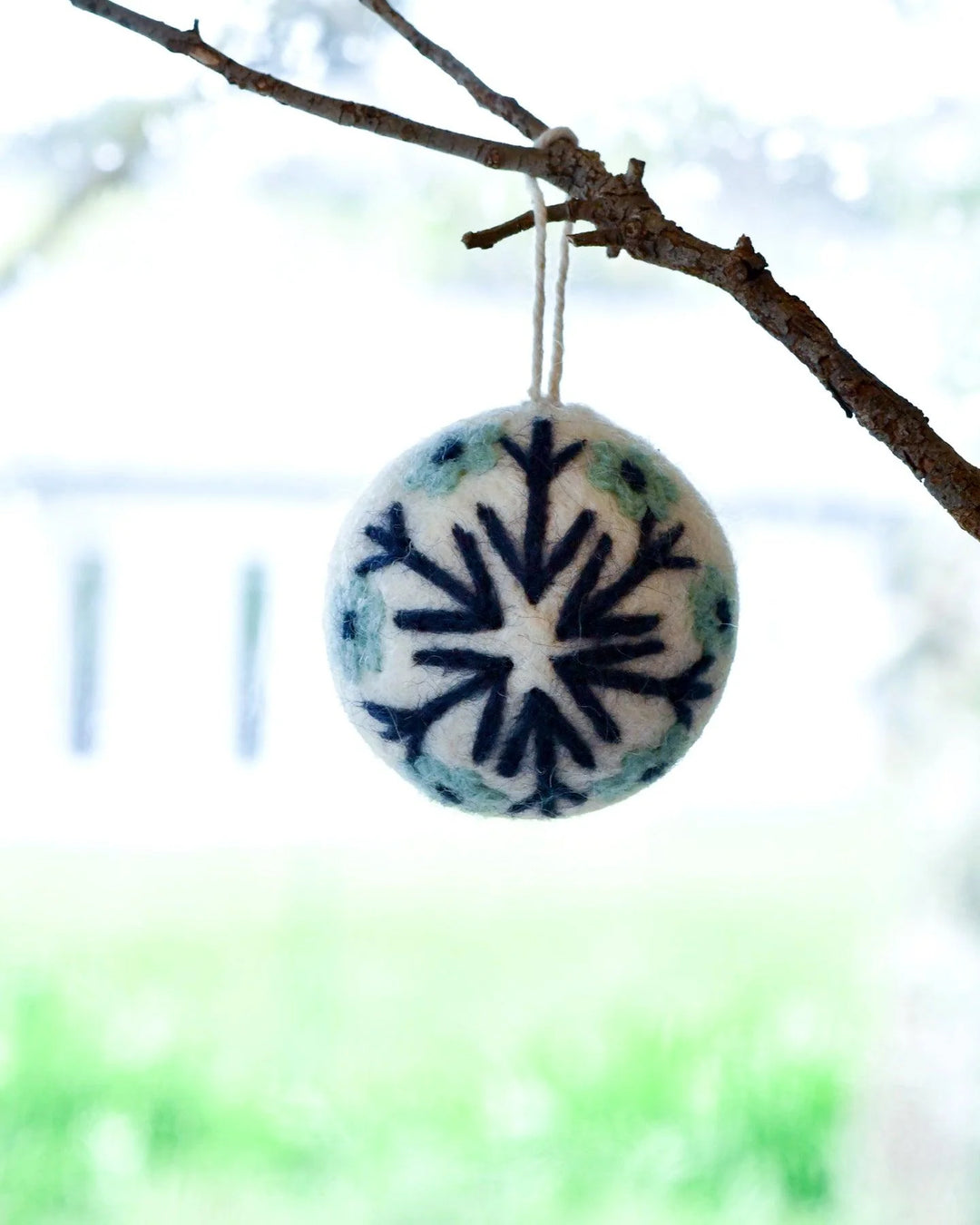 Felt Christmas Bauble Ornament - Snowflake