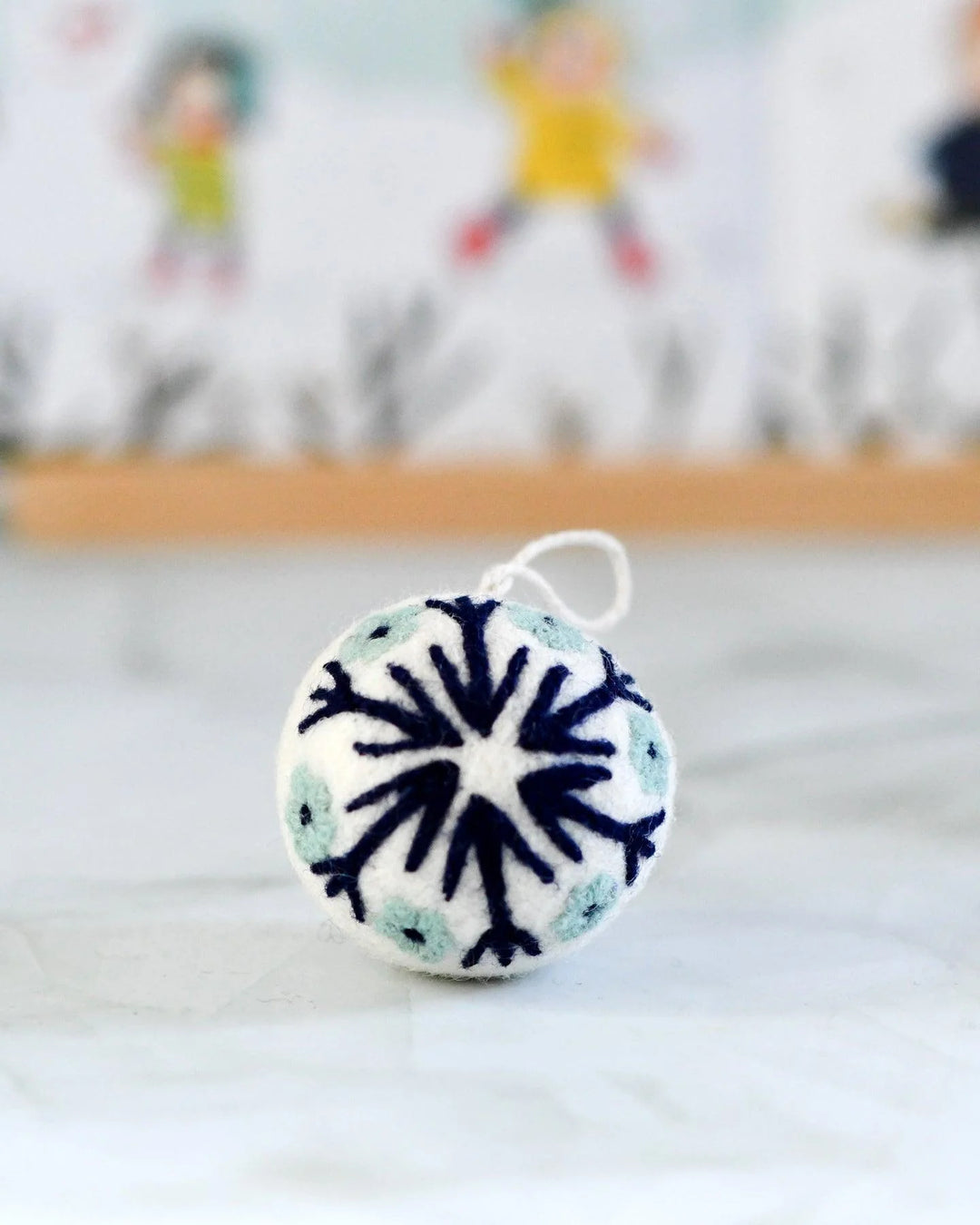 Felt Christmas Bauble Ornament - Snowflake