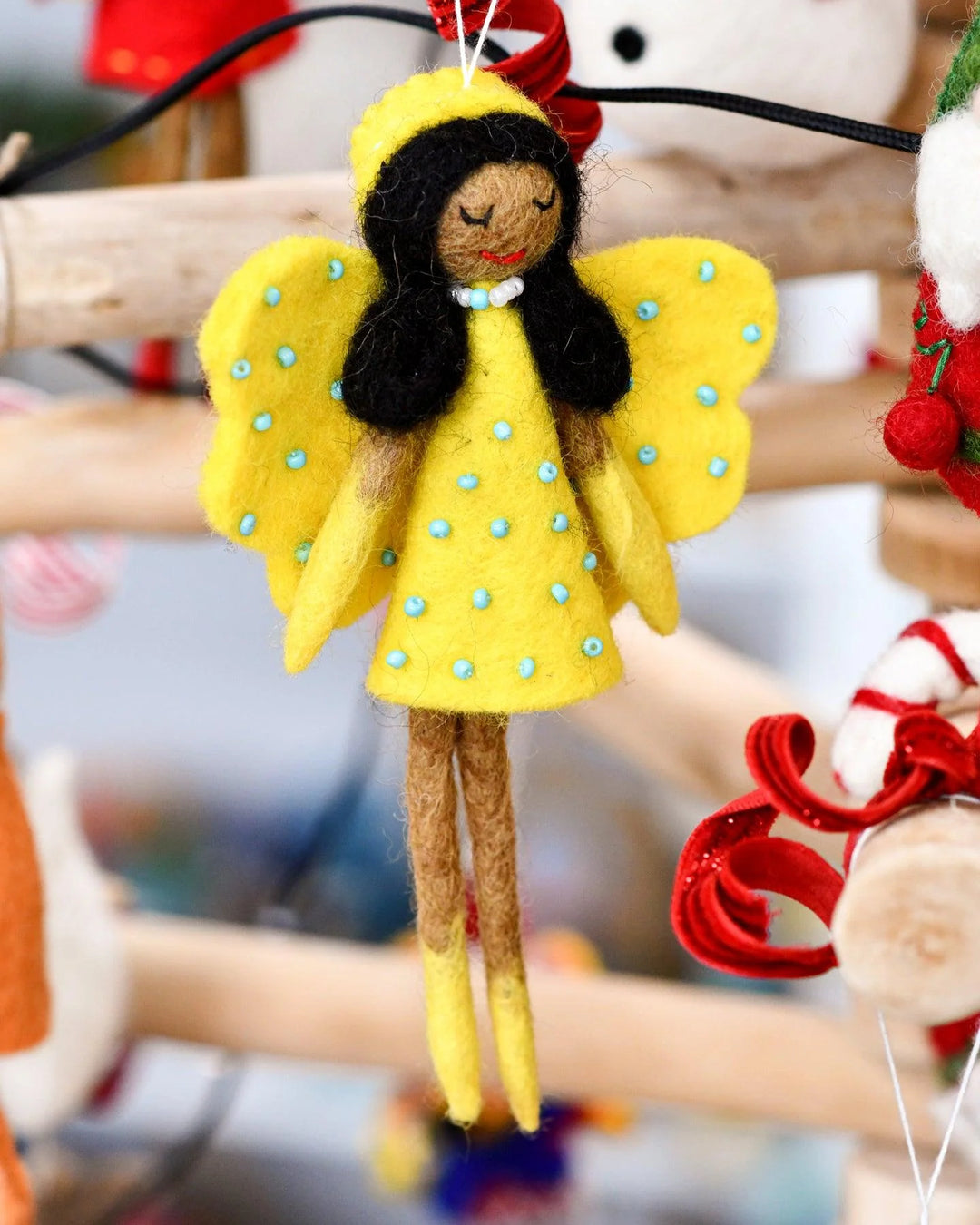 Felt Angel Fairy - Yellow Dress