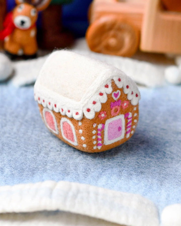 Felt Gingerbread House - Pink