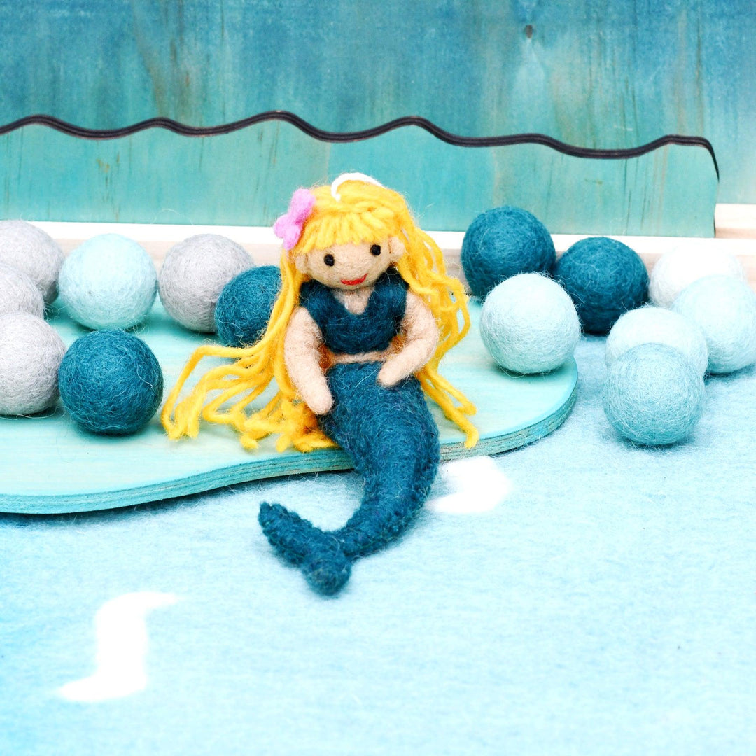 Felt Coral Mermaid Sea Blue