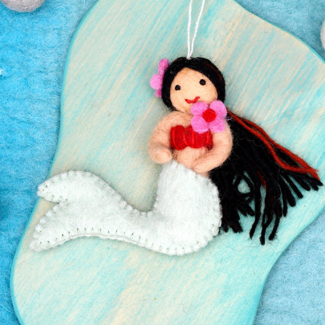 Felt Little Mermaid Light Teal