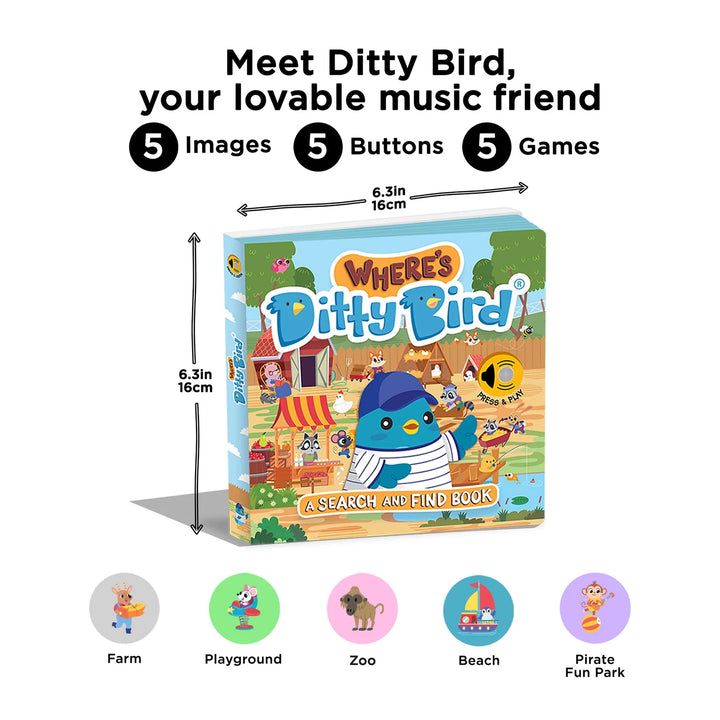 Ditty Bird Sound Book | Where's Ditty Bird?