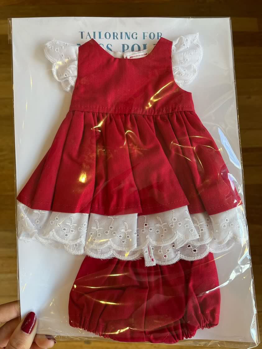 38cm Dress - Christmas - Crimson