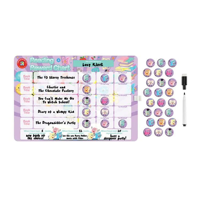 Magnetic Reward Chart - Reading Lilac