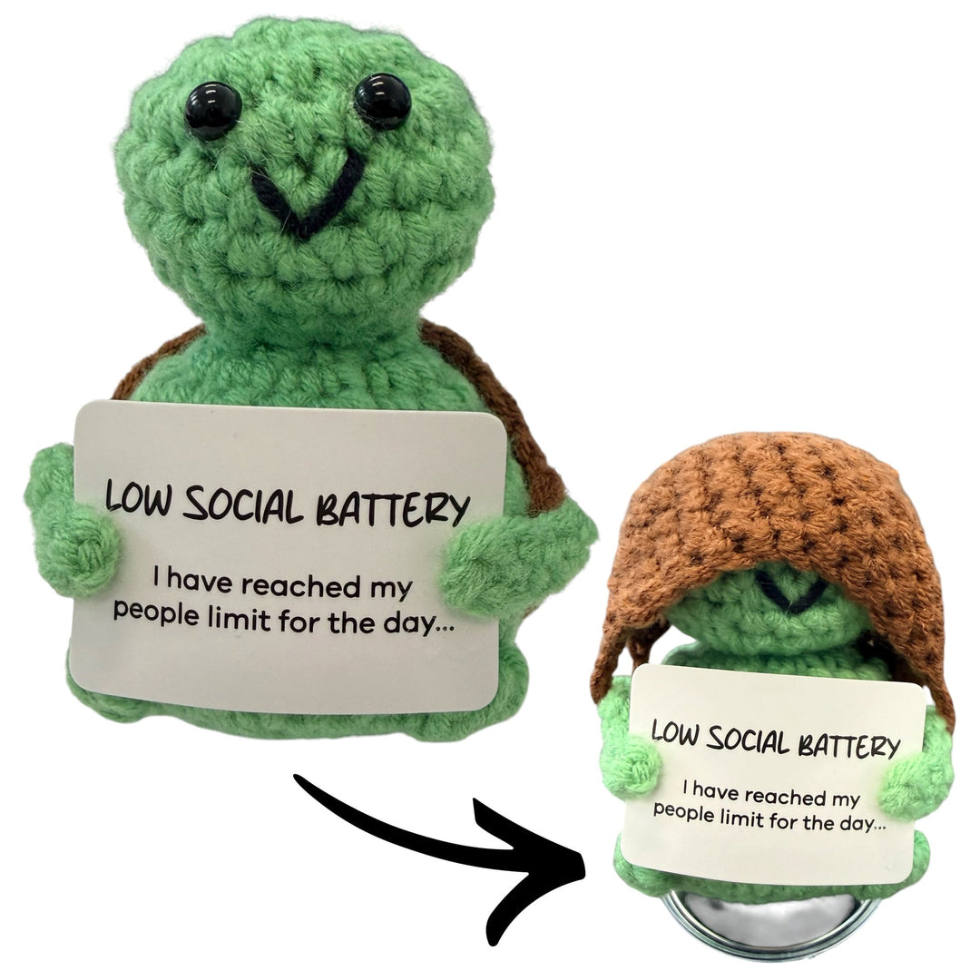 Mini Hand Crochet Plush Support | Turtle