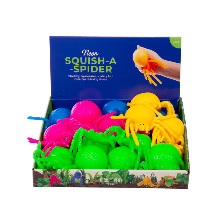 Squish-A-Spider Neon