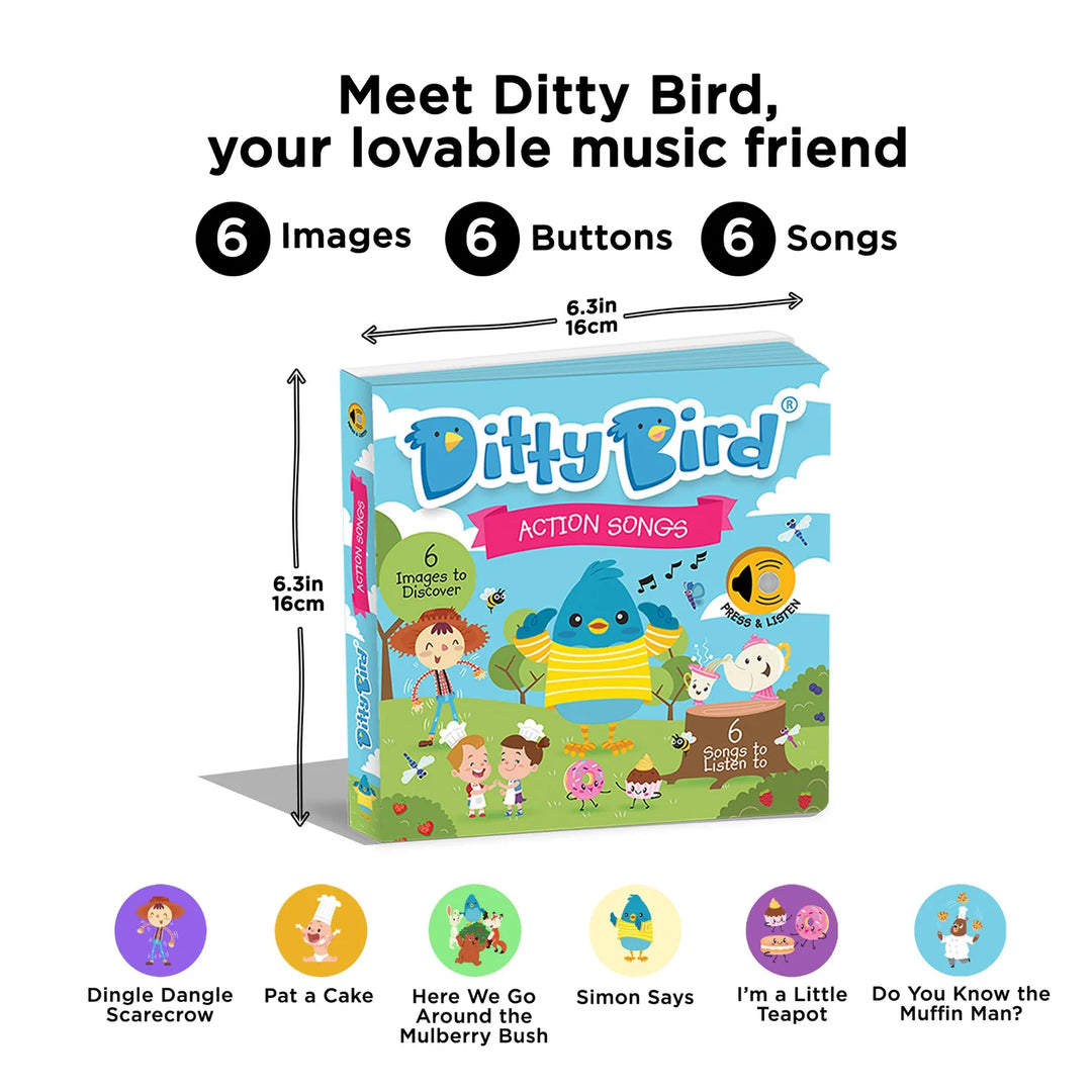 Ditty Bird Sound Book - Action Songs