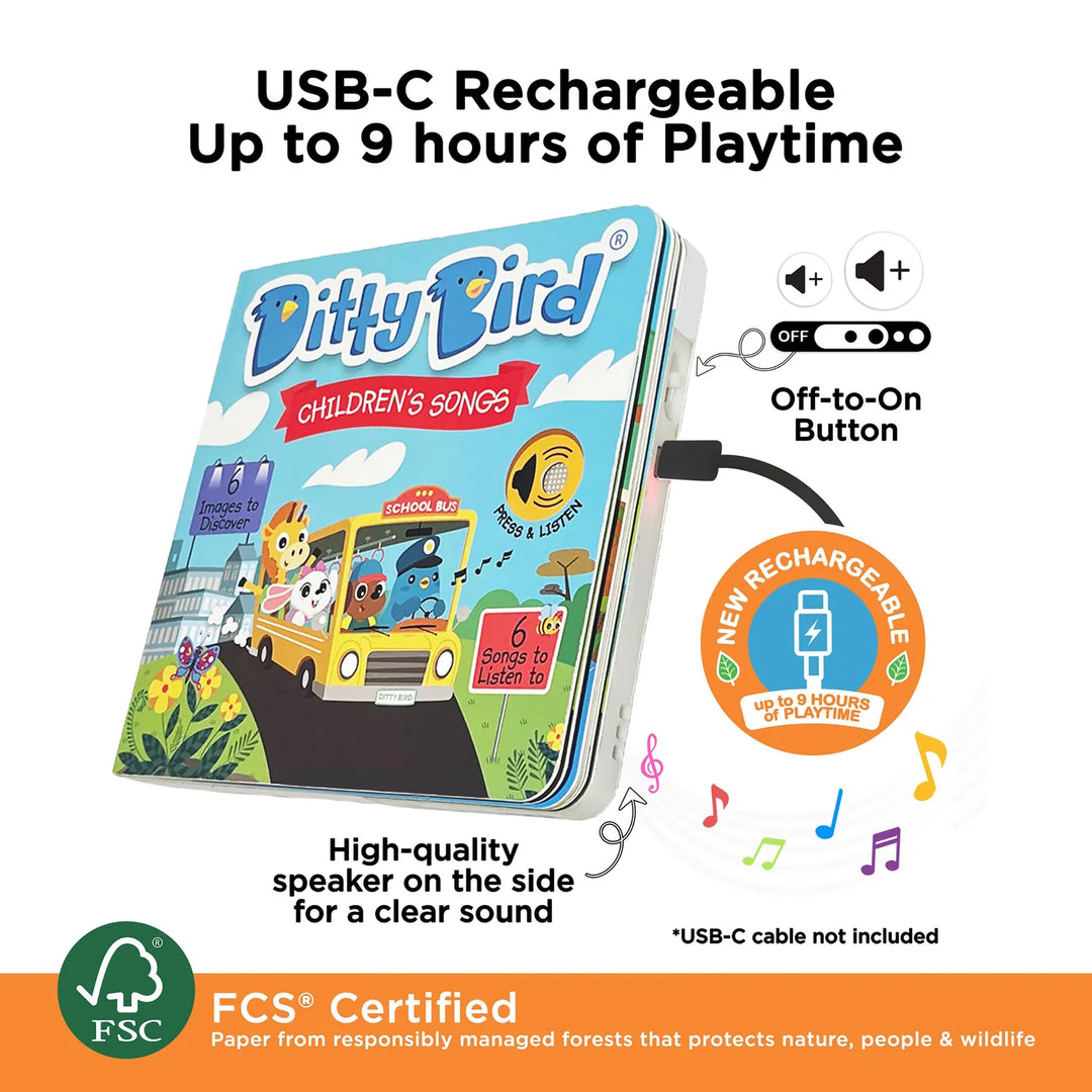 Ditty Bird Sound Book - Children's Songs