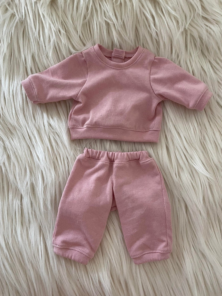 38cm Pyjama Lounge Set - Dusty Pink