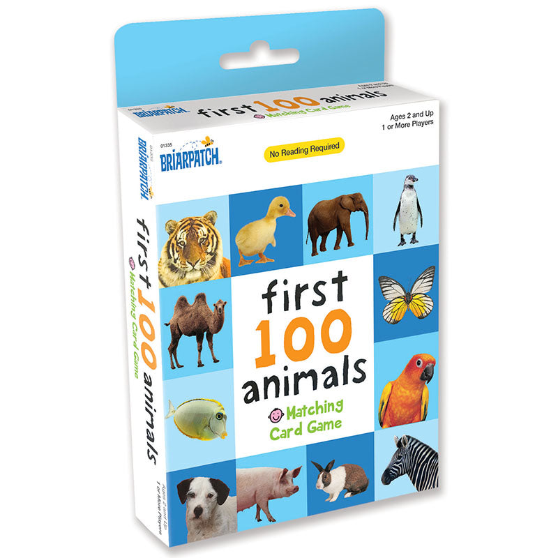 First 100 Matching Card Game | Animals