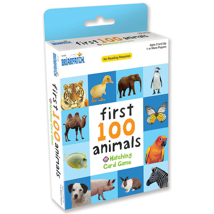 First 100 Matching Card Game | Animals